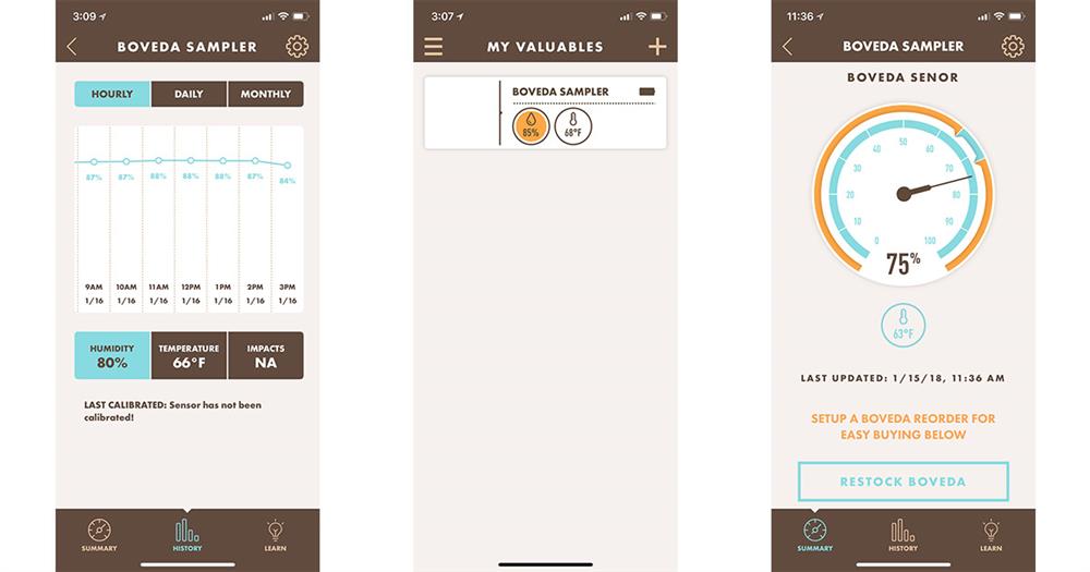 Boveda Smart Sensor App